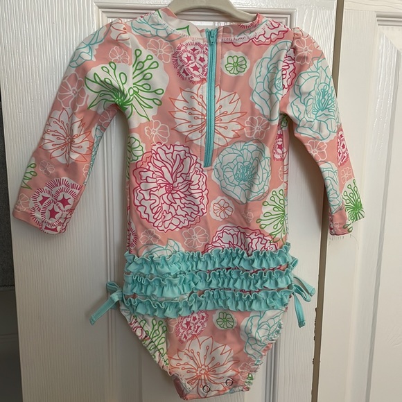 Ruffle Butts One Piece Floral Swimsuit - Picture 4 of 4